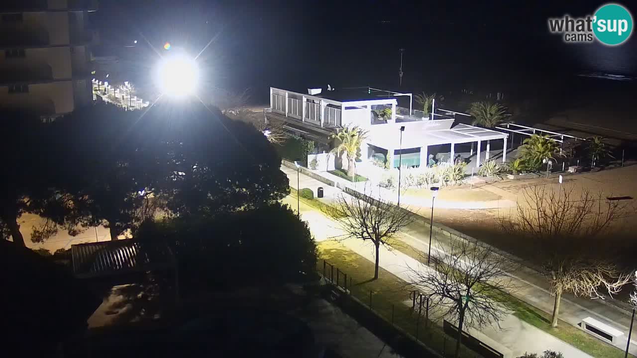 Web kamera Bibione plaža – pogled sa Ashanti ApartHotela