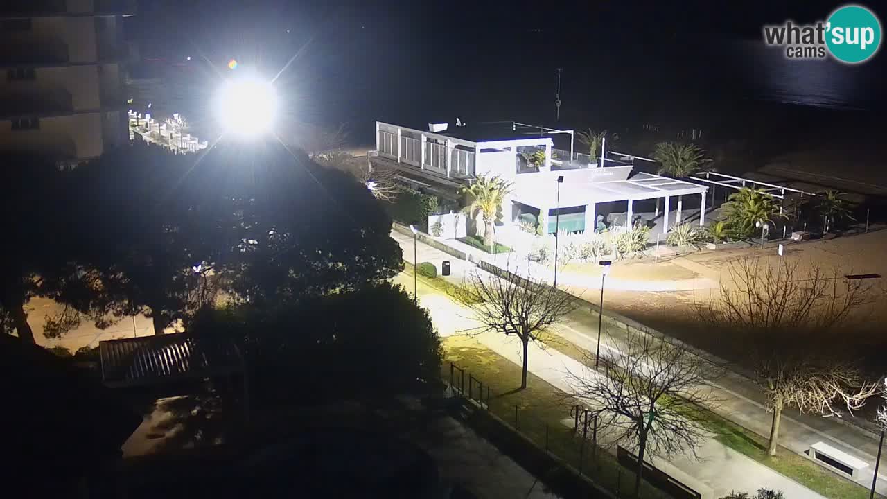 Web kamera Bibione plaža – pogled sa Ashanti ApartHotela