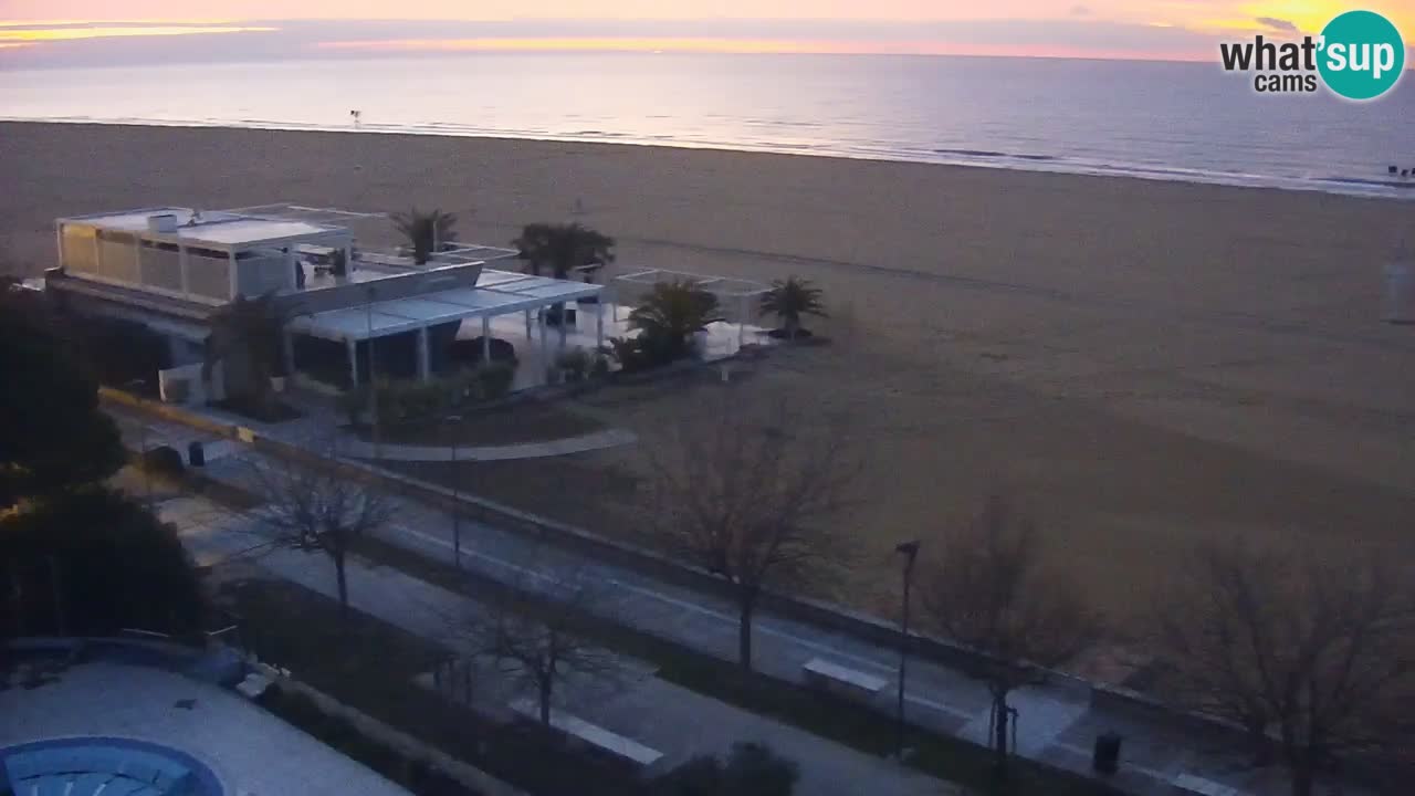 Spletna kamera Bibione plaža – pogled iz Ashanti ApartHotela