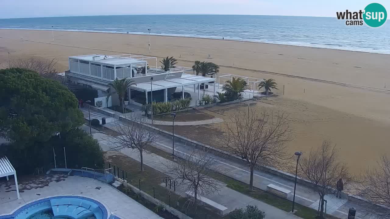 Webcam en vivo playa Bibione – vista desde Ashanti ApartHotel