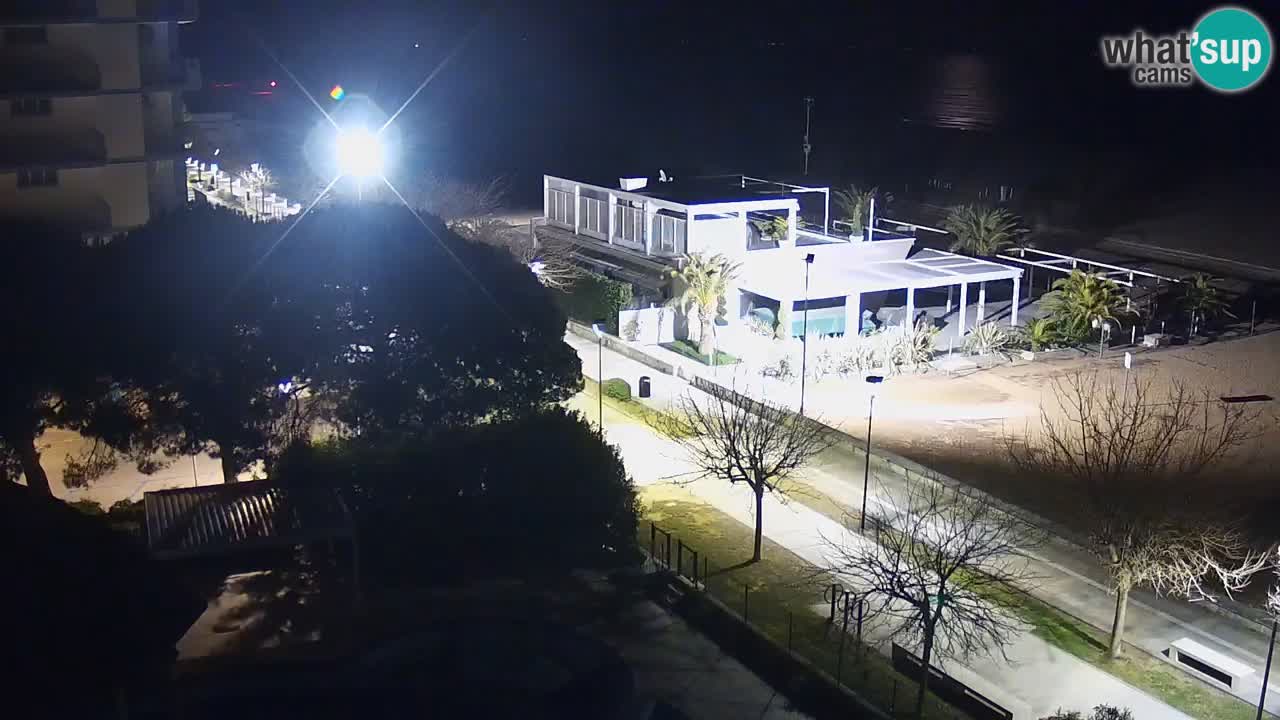 Webcam en vivo playa Bibione – vista desde Ashanti ApartHotel