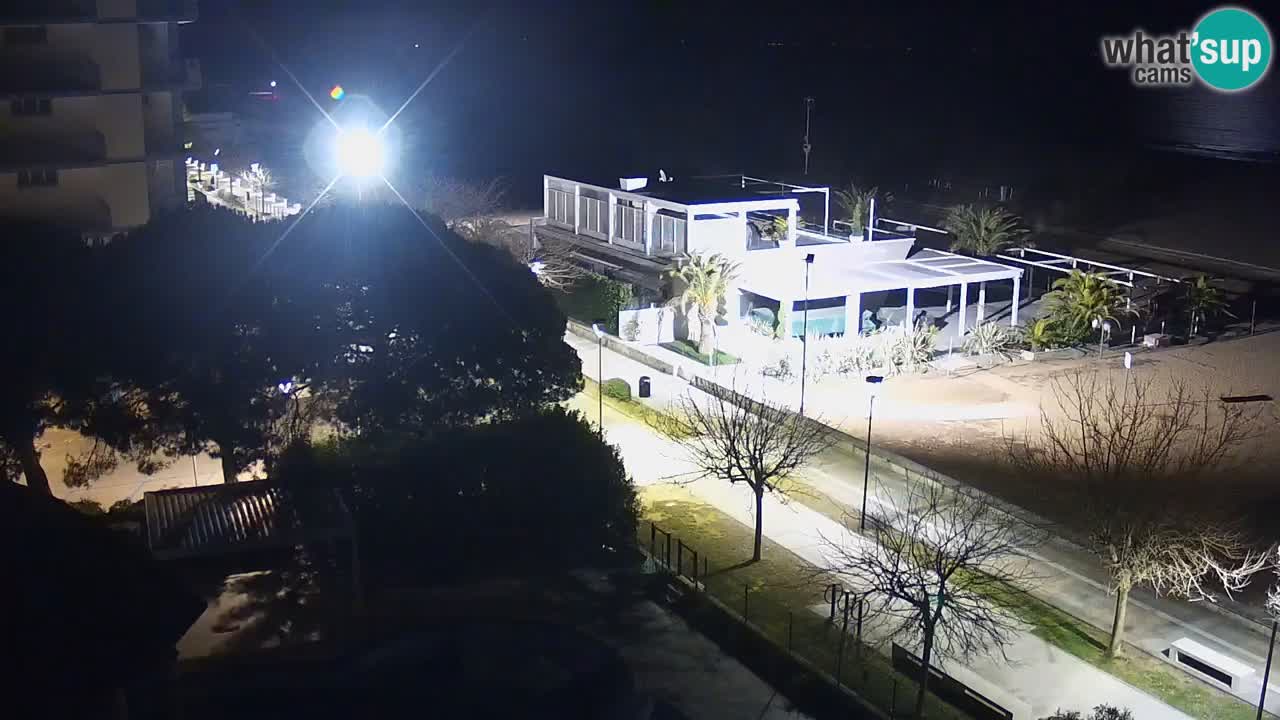 Webcam en direct plage de Bibione – vue depuis Ashanti ApartHotel