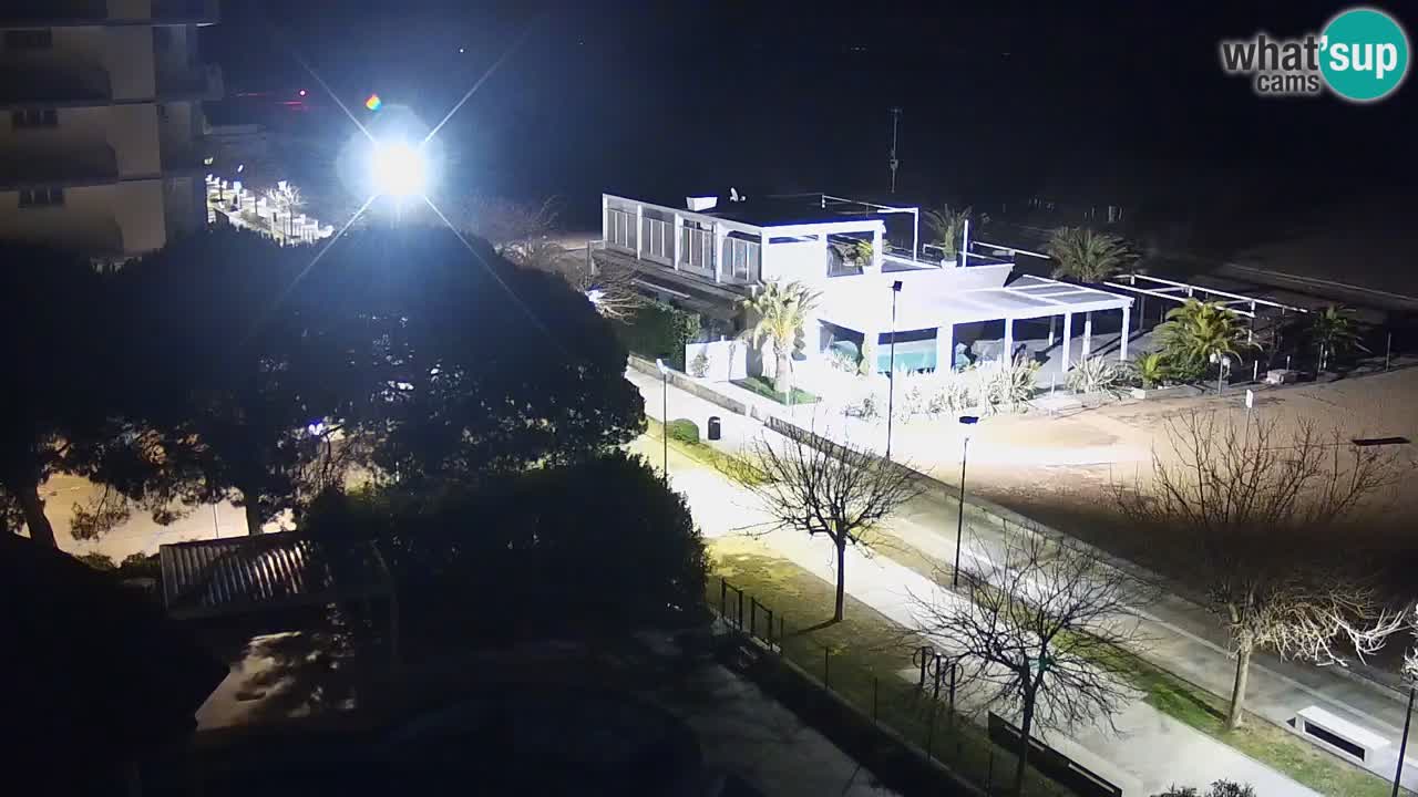 Webcam en direct plage de Bibione – vue depuis Ashanti ApartHotel