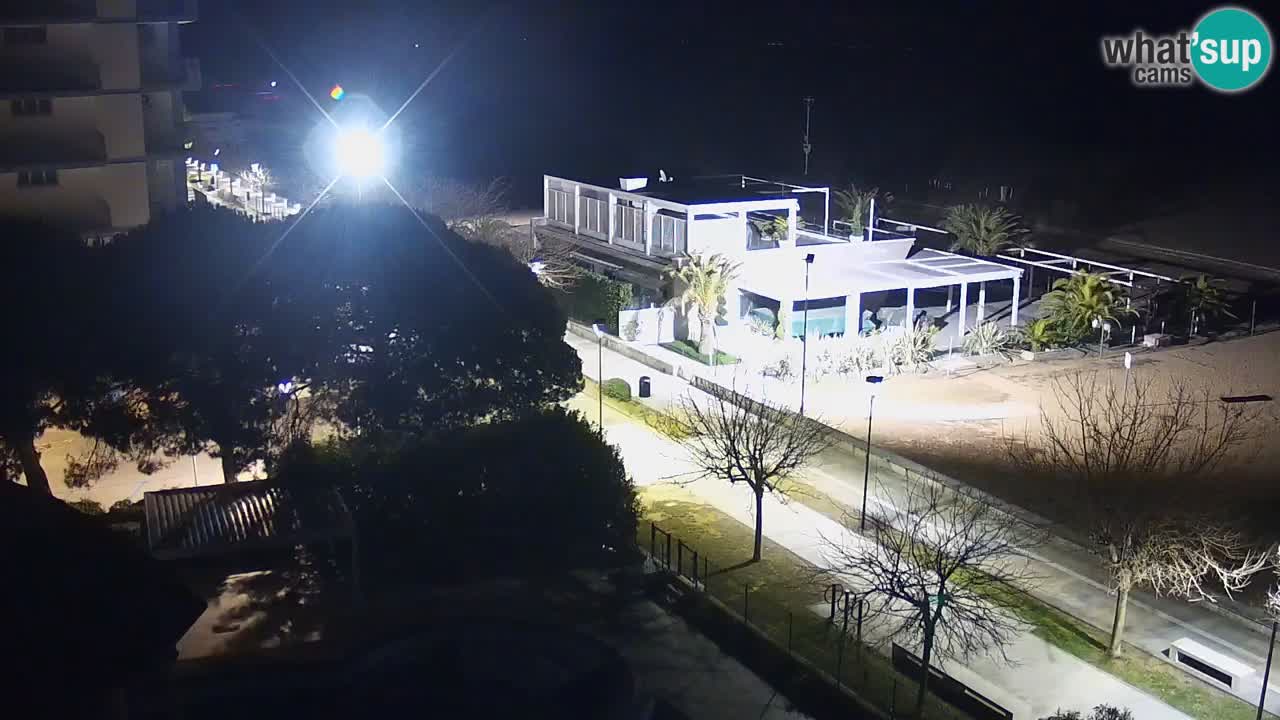 Webcam en vivo playa Bibione – vista desde Ashanti ApartHotel