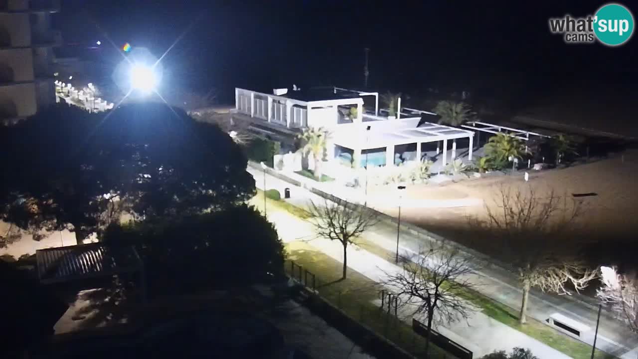 Webcam en vivo playa Bibione – vista desde Ashanti ApartHotel
