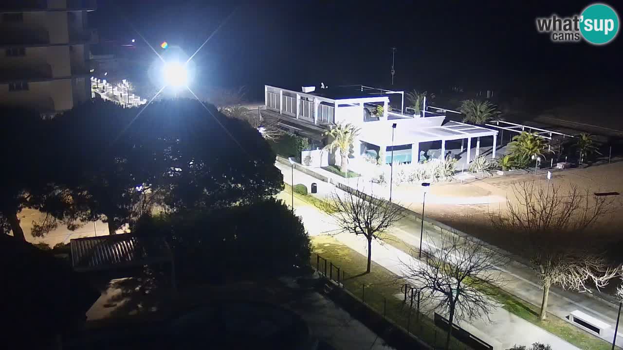 Webcam en direct plage de Bibione – vue depuis Ashanti ApartHotel