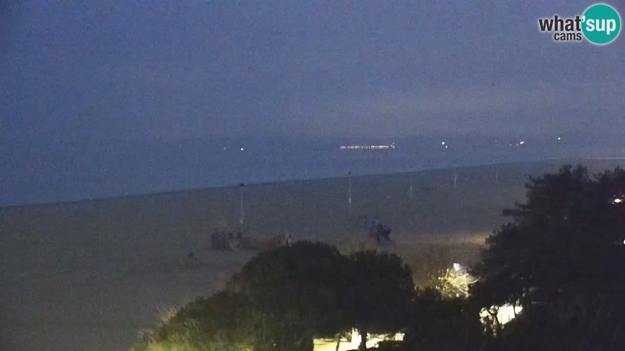 Webcam en direct plage de Bibione – vue depuis Ashanti ApartHotel