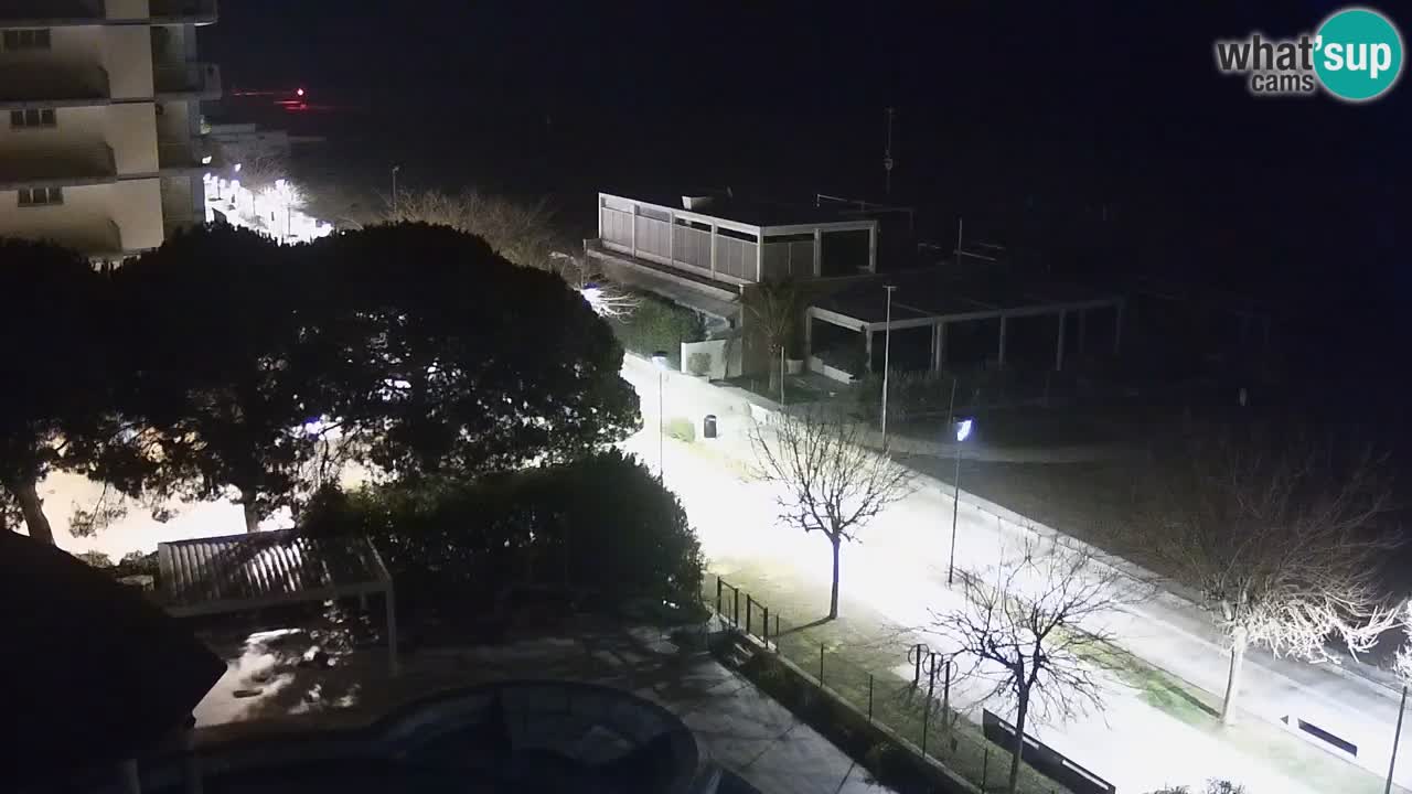 Web kamera Bibione plaža – pogled sa Ashanti ApartHotela