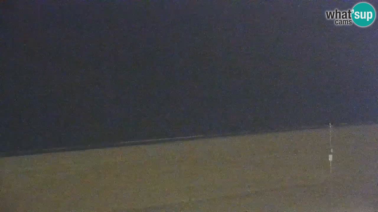 Spletna kamera Bibione plaža – pogled iz Ashanti ApartHotela