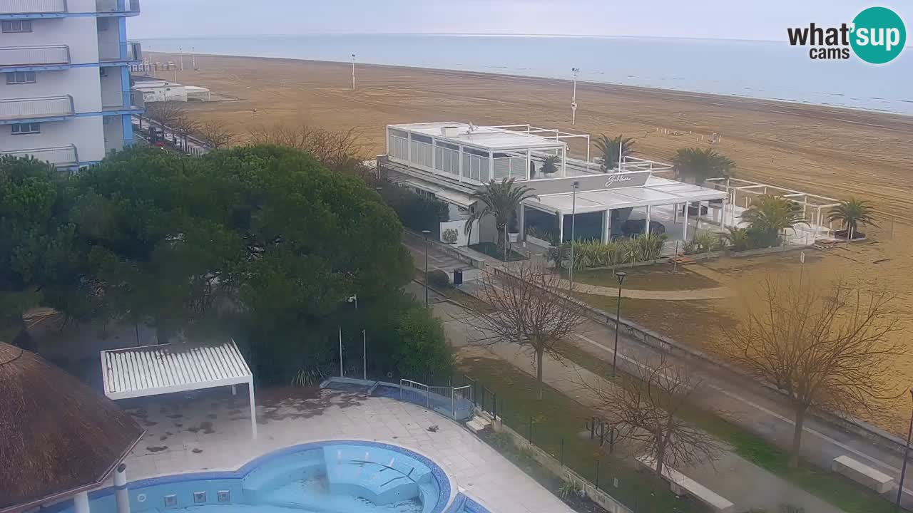 Web kamera Bibione plaža – pogled sa Ashanti ApartHotela