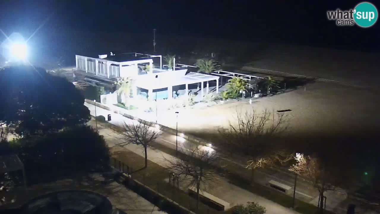 Web kamera Bibione plaža – pogled sa Ashanti ApartHotela