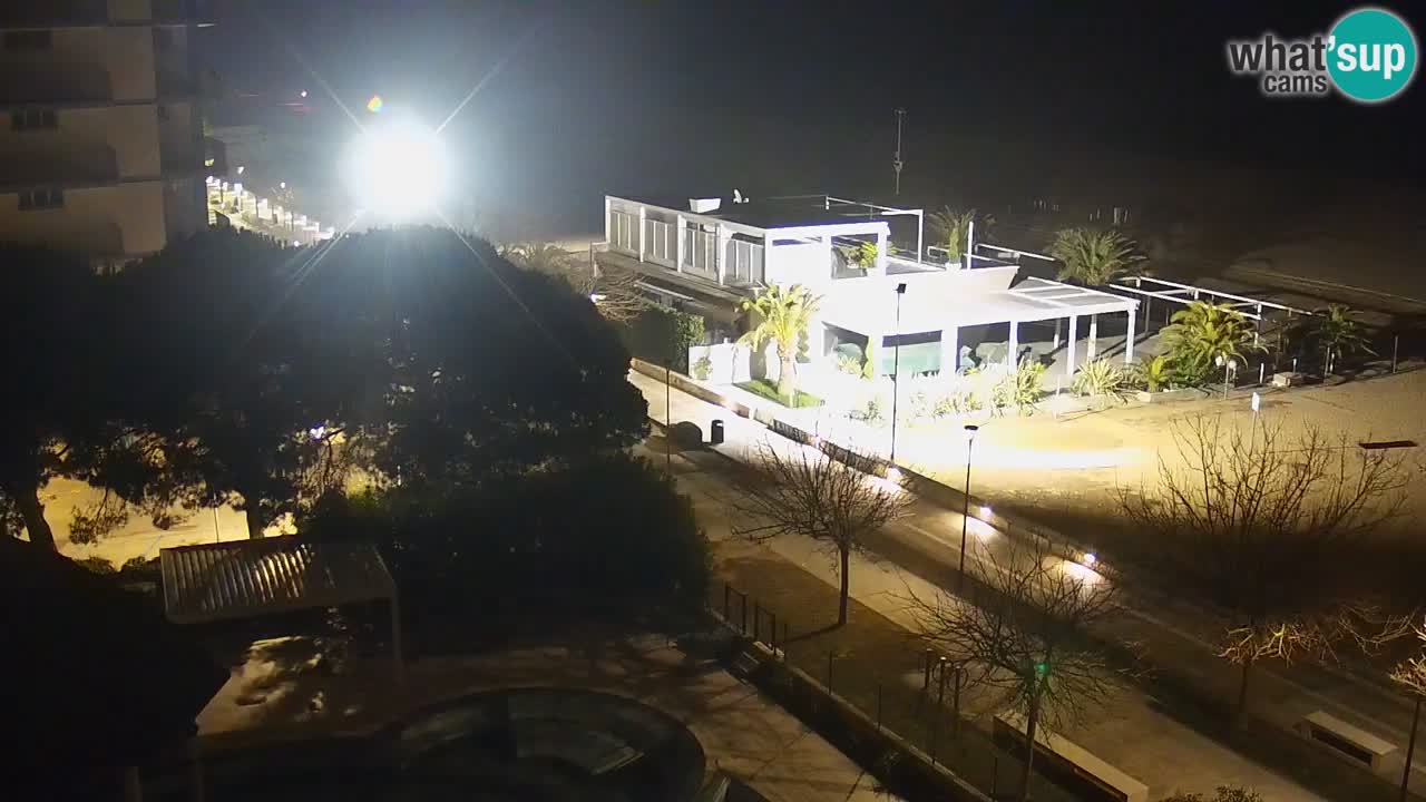 Web kamera Bibione plaža – pogled sa Ashanti ApartHotela