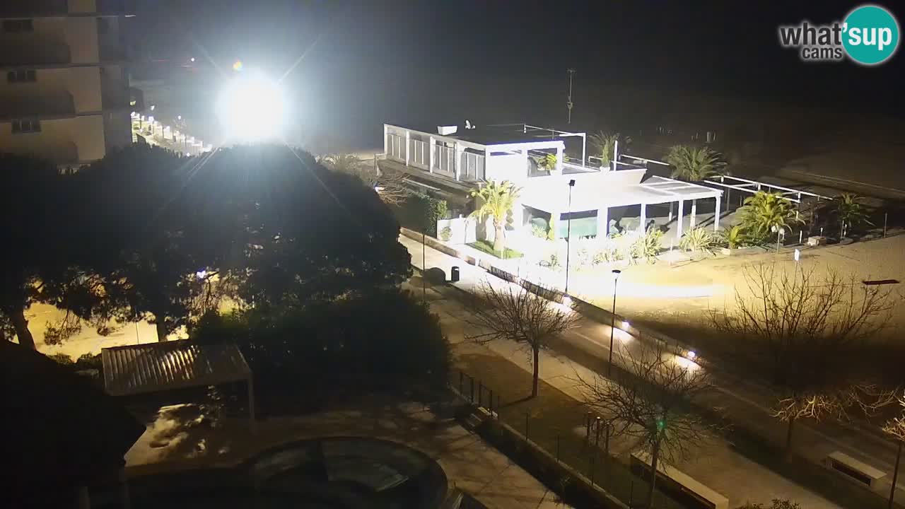 Web kamera Bibione plaža – pogled sa Ashanti ApartHotela