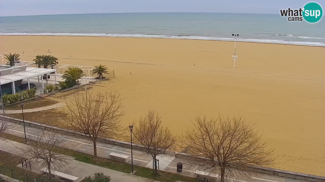 Spletna kamera Bibione plaža – pogled iz Ashanti ApartHotela