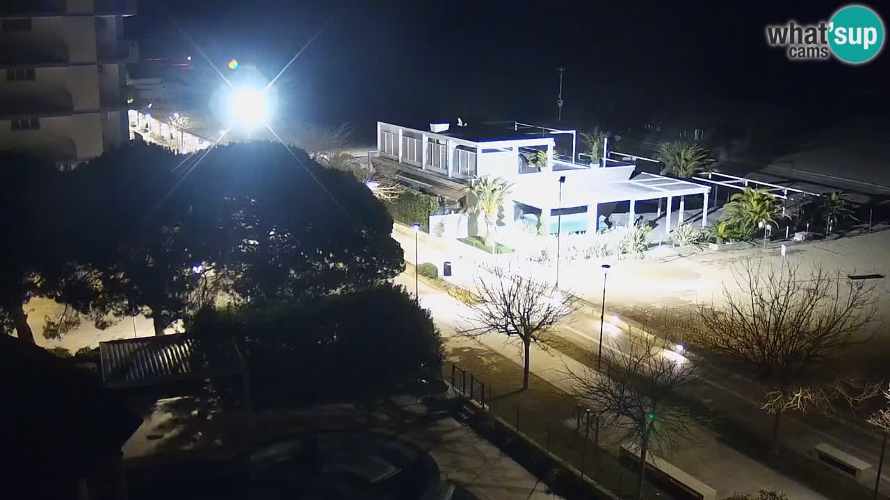 Webcam en direct plage de Bibione – vue depuis Ashanti ApartHotel