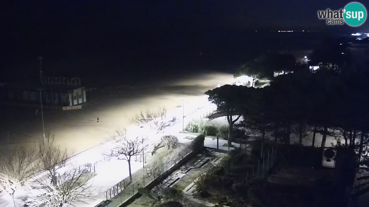Webcam en direct plage de Bibione – vue depuis Ashanti ApartHotel