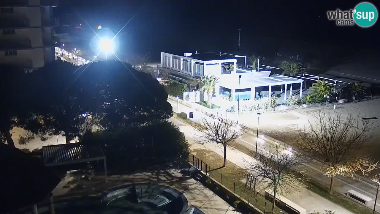 Webcam en direct plage de Bibione – vue depuis Ashanti ApartHotel