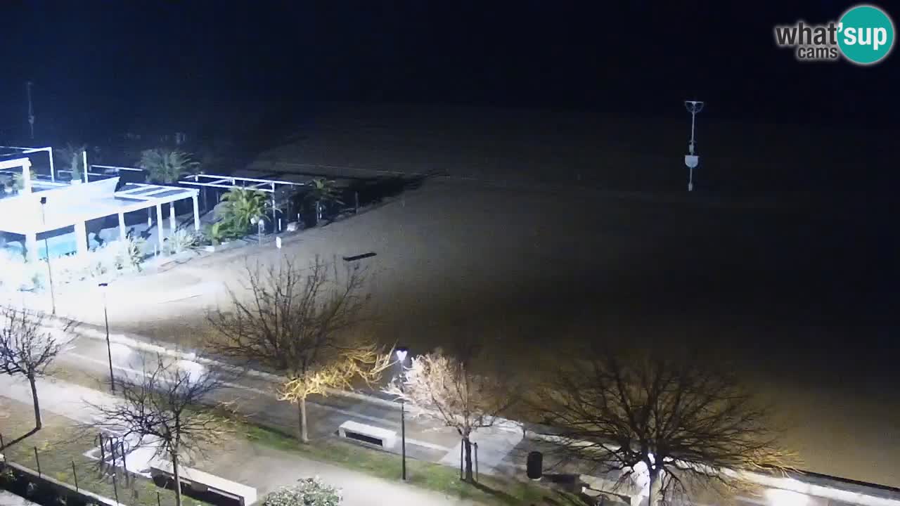 Webcam en direct plage de Bibione – vue depuis Ashanti ApartHotel