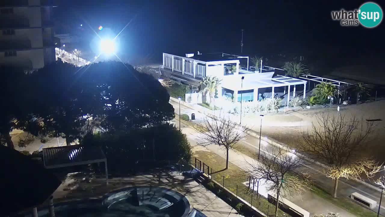 Webcam en direct plage de Bibione – vue depuis Ashanti ApartHotel