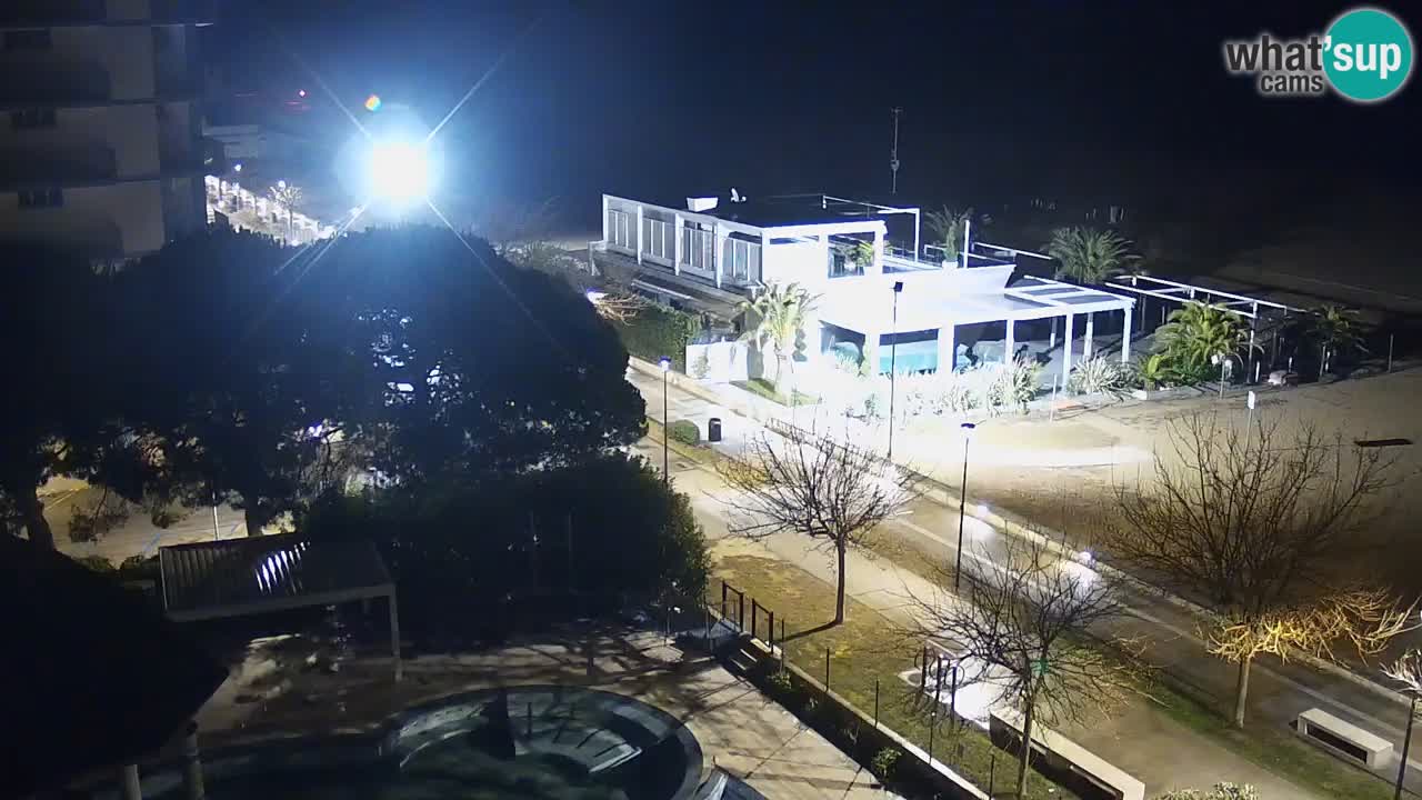 Spletna kamera Bibione plaža – pogled iz Ashanti ApartHotela