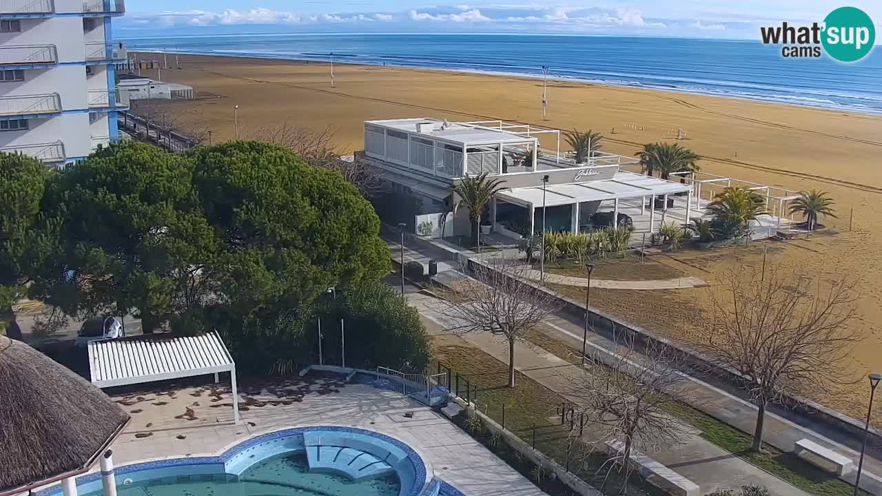 Webcam en direct plage de Bibione – vue depuis Ashanti ApartHotel