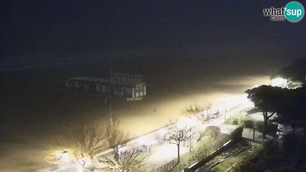 Webcam en direct plage de Bibione – vue depuis Ashanti ApartHotel