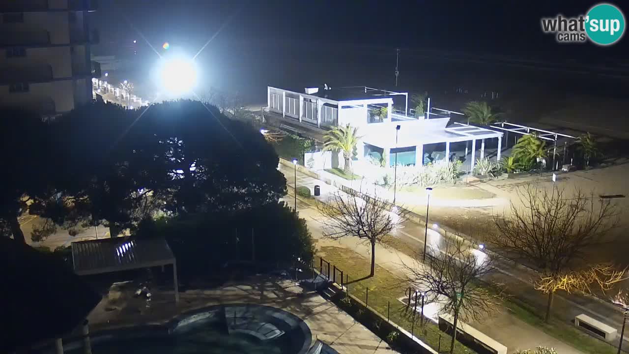 Webcam en vivo playa Bibione – vista desde Ashanti ApartHotel