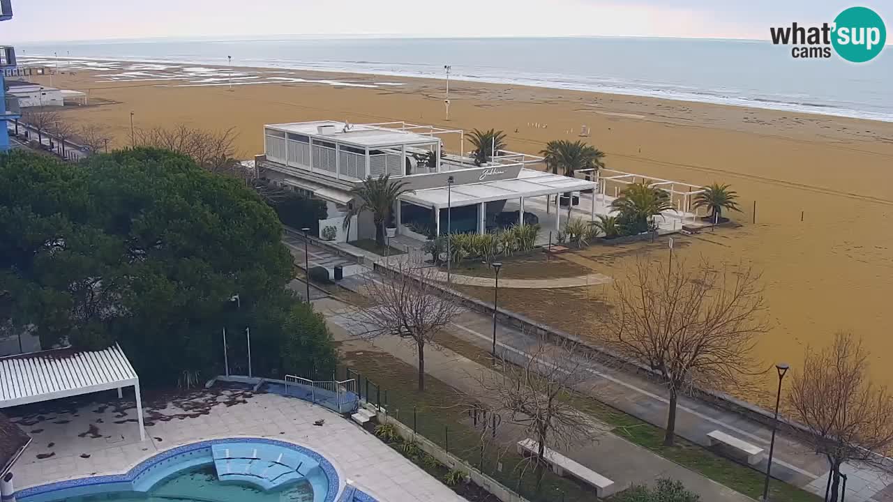 Web kamera Bibione plaža – pogled sa Ashanti ApartHotela