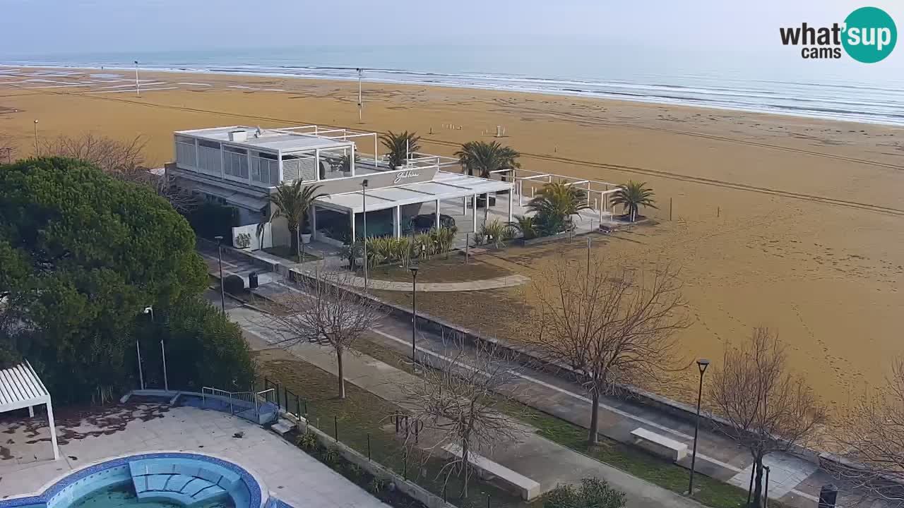 Web kamera Bibione plaža – pogled sa Ashanti ApartHotela