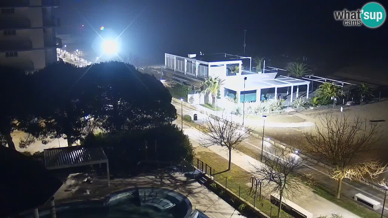 Webcam en direct plage de Bibione – vue depuis Ashanti ApartHotel