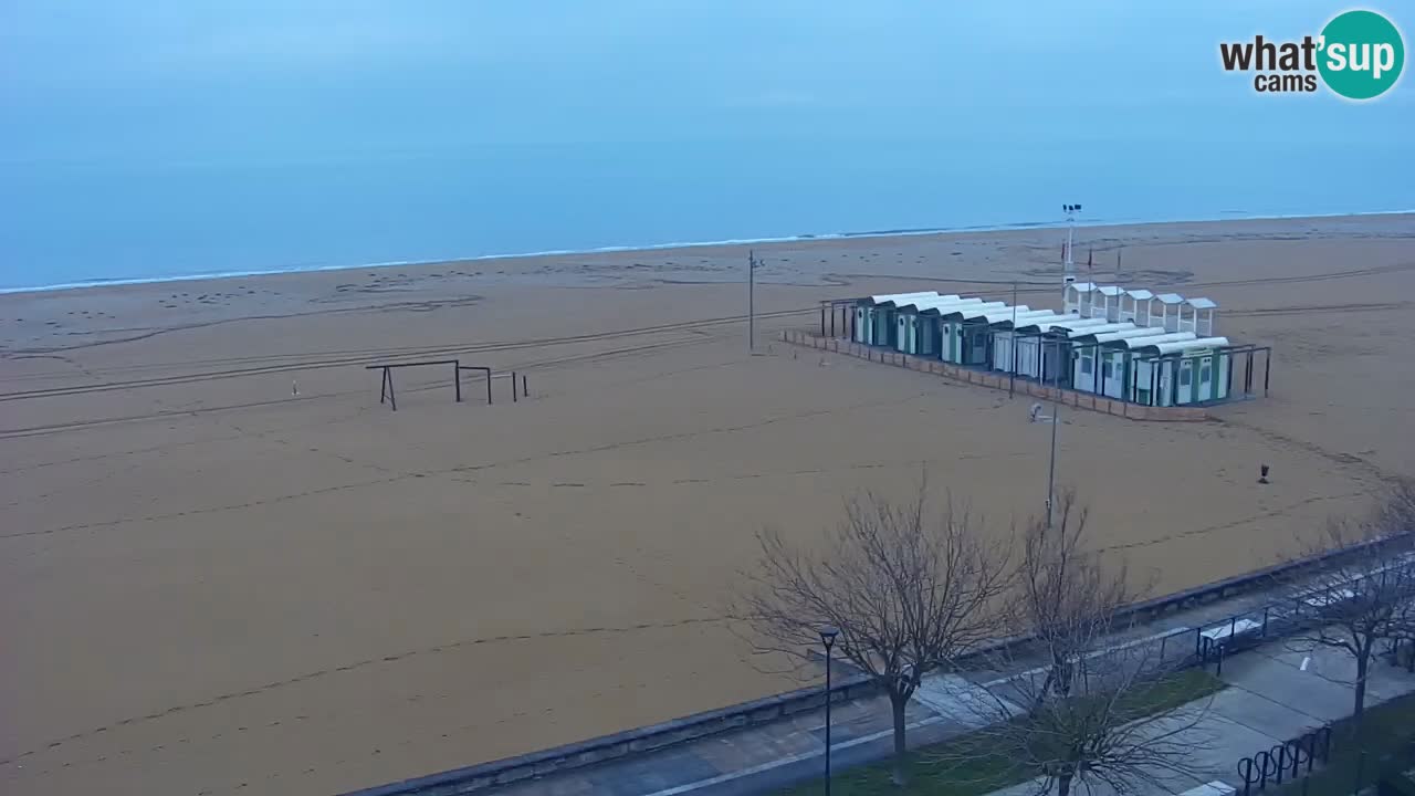 Spletna kamera Bibione plaža – pogled iz Ashanti ApartHotela