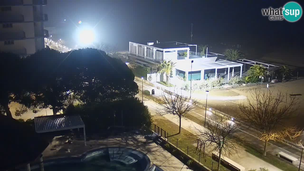 Webcam en direct plage de Bibione – vue depuis Ashanti ApartHotel