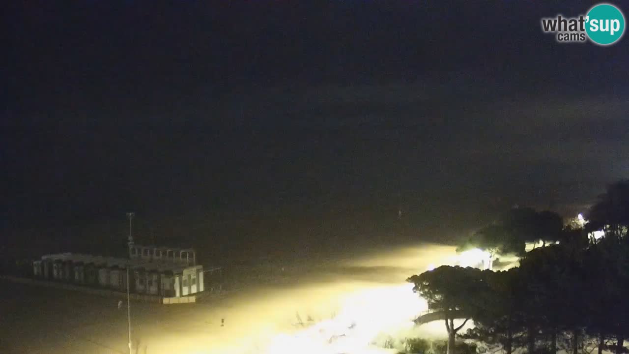 Webcam en direct plage de Bibione – vue depuis Ashanti ApartHotel