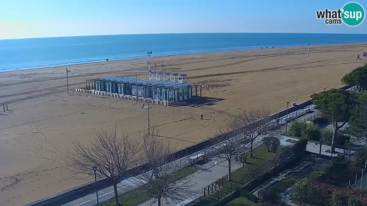 Spletna kamera Bibione plaža – pogled iz Ashanti ApartHotela