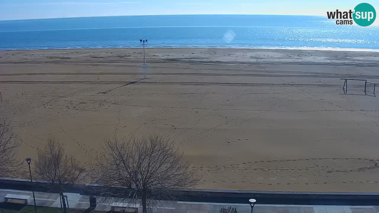 Spletna kamera Bibione plaža – pogled iz Ashanti ApartHotela