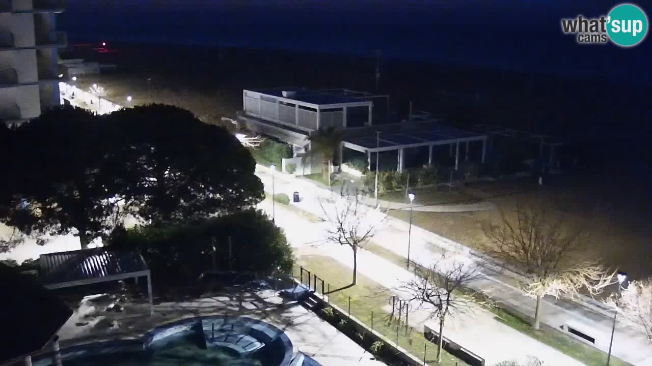 Webcam en direct plage de Bibione – vue depuis Ashanti ApartHotel