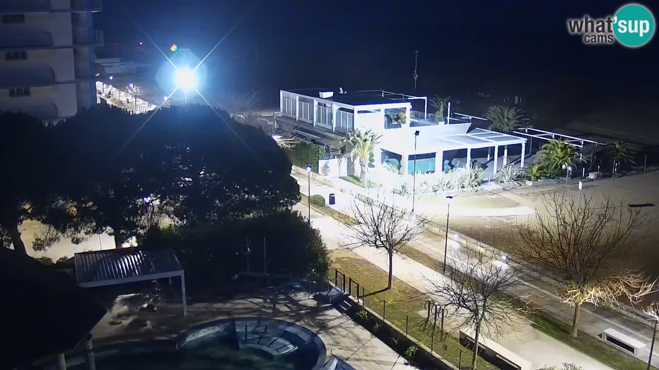 Webcam en direct plage de Bibione – vue depuis Ashanti ApartHotel