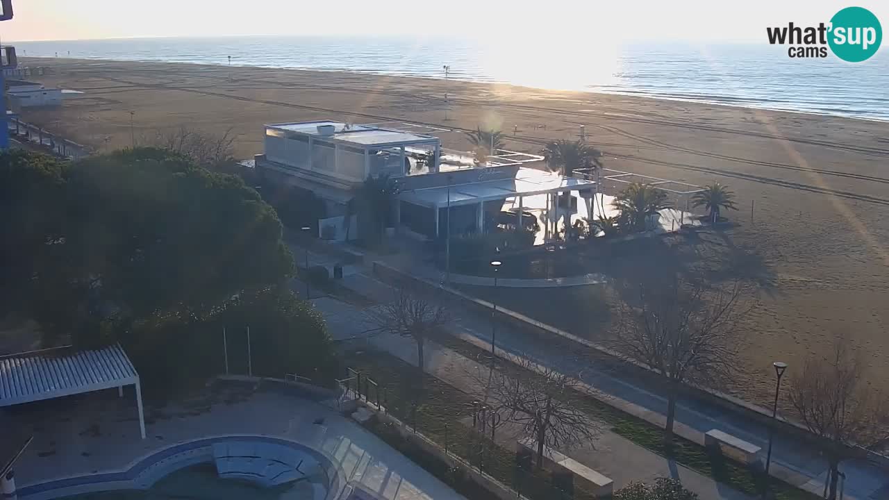 Webcam en vivo playa Bibione – vista desde Ashanti ApartHotel