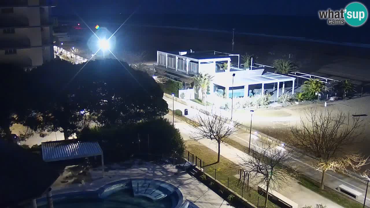 Webcam en vivo playa Bibione – vista desde Ashanti ApartHotel