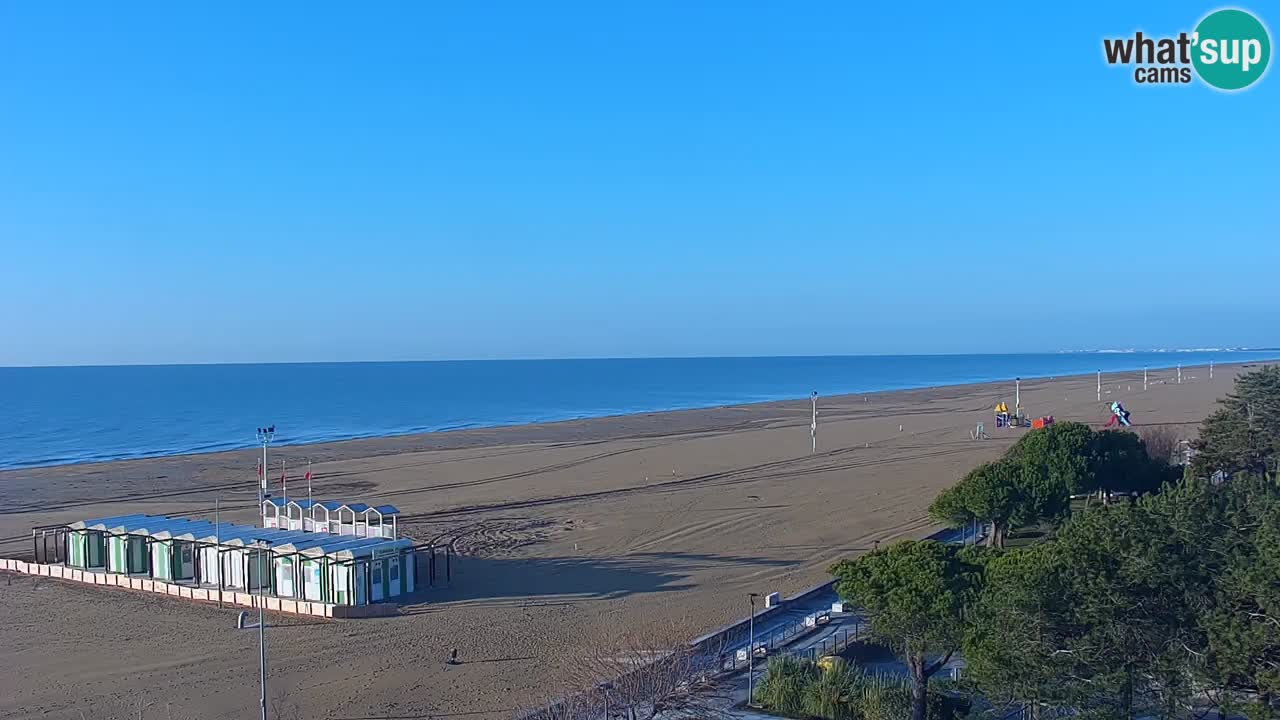 Webcam en direct plage de Bibione – vue depuis Ashanti ApartHotel