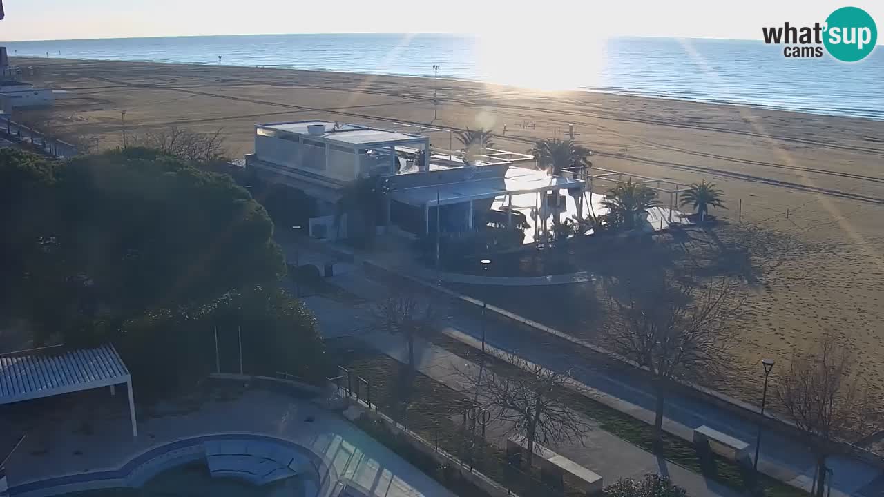 Web kamera Bibione plaža – pogled sa Ashanti ApartHotela