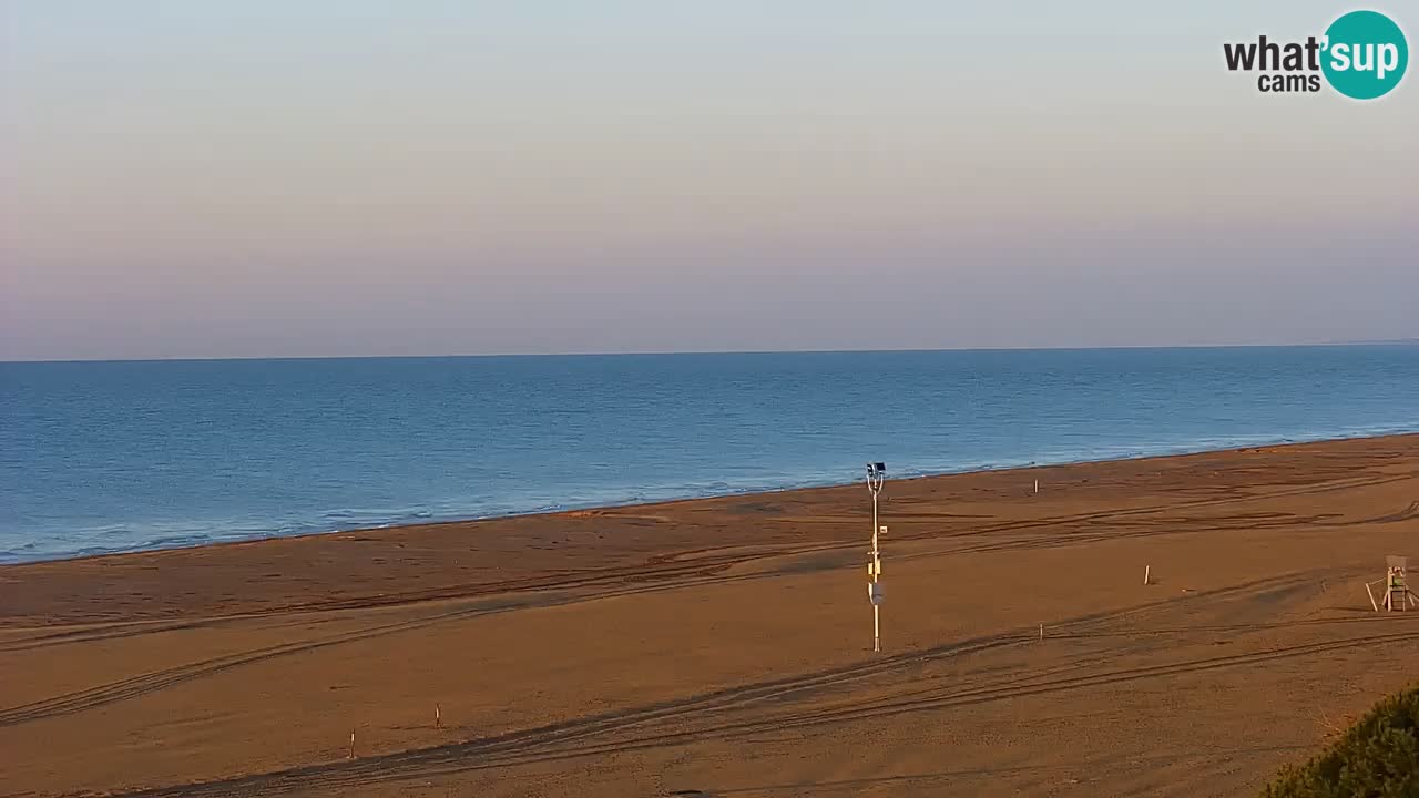 Spletna kamera Bibione plaža – pogled iz Ashanti ApartHotela