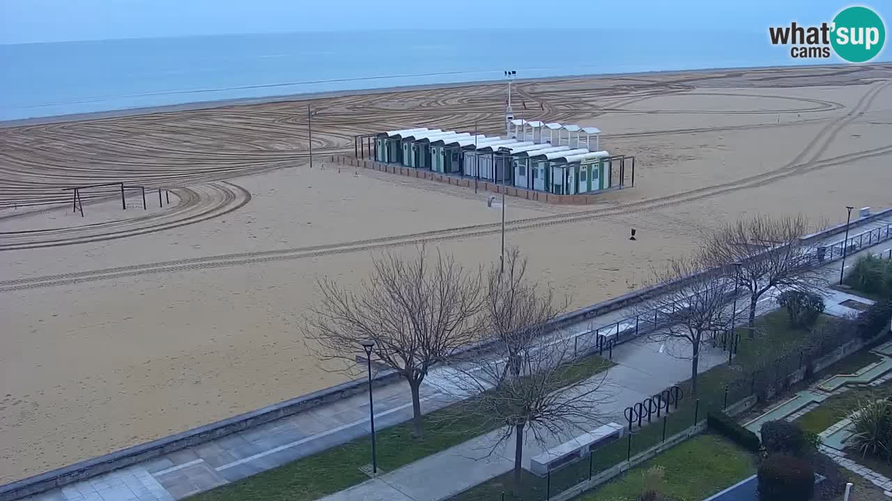 Spletna kamera Bibione plaža – pogled iz Ashanti ApartHotela