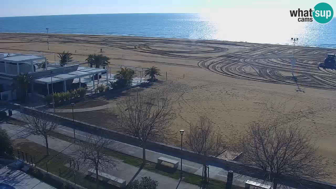 Spletna kamera Bibione plaža – pogled iz Ashanti ApartHotela