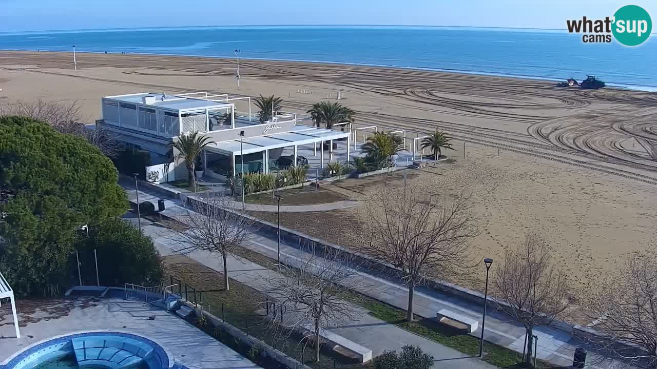 Web kamera Bibione plaža – pogled sa Ashanti ApartHotela