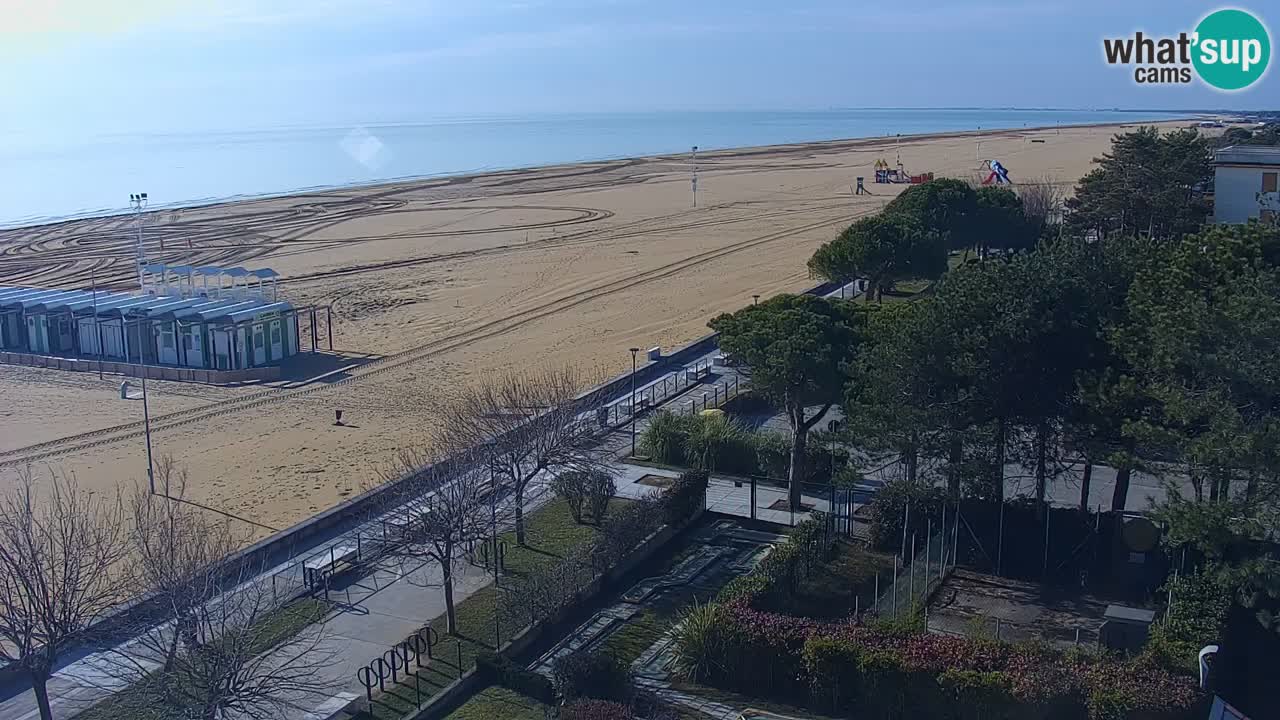 Webcam en direct plage de Bibione – vue depuis Ashanti ApartHotel
