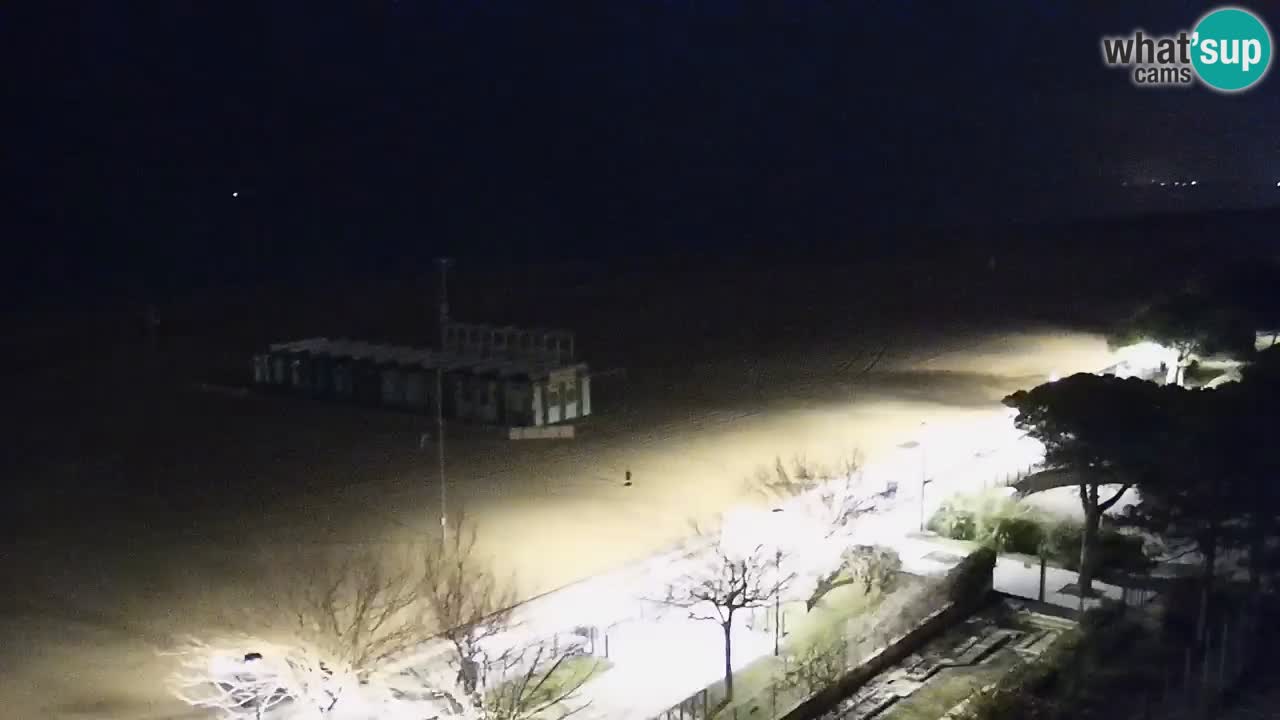 Webcam en direct plage de Bibione – vue depuis Ashanti ApartHotel