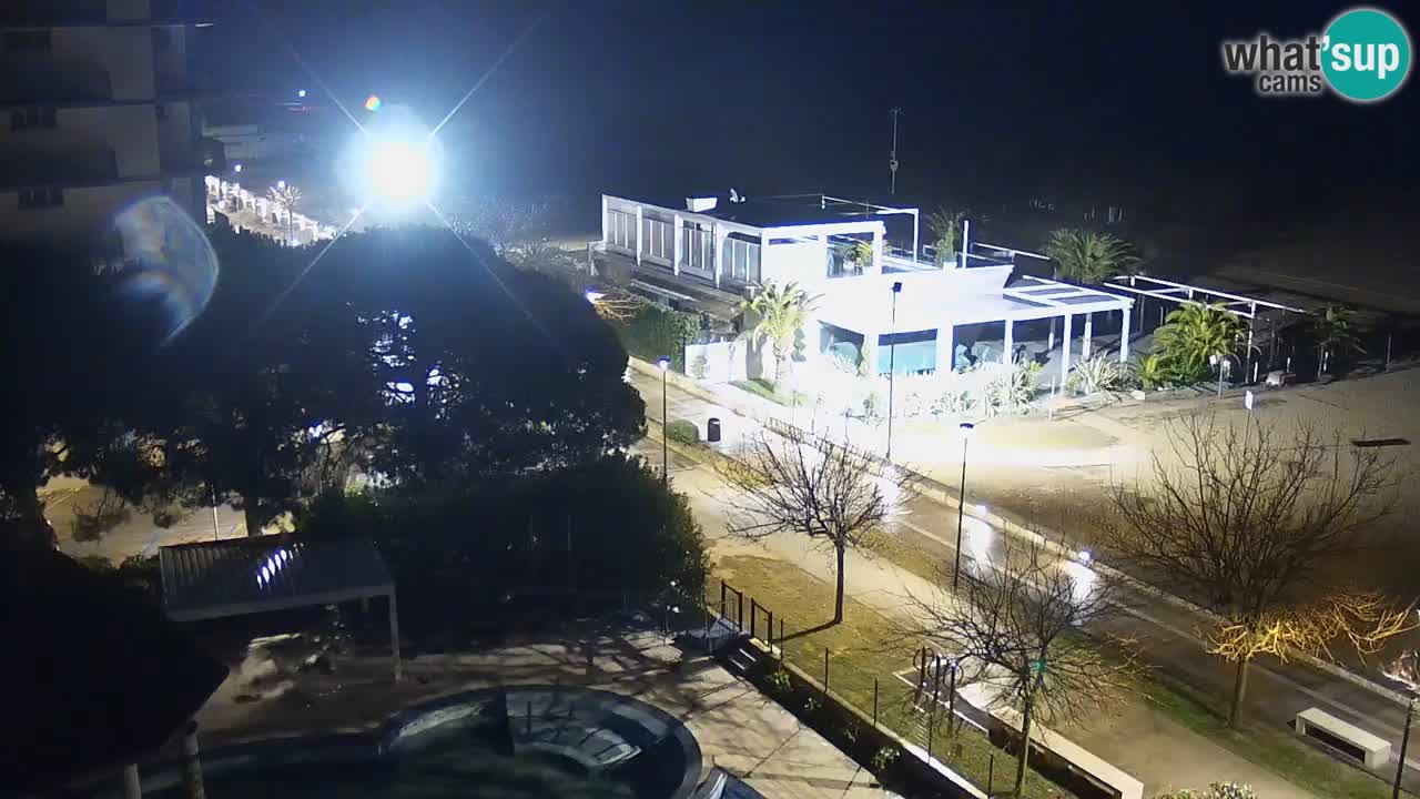 Webcam en direct plage de Bibione – vue depuis Ashanti ApartHotel