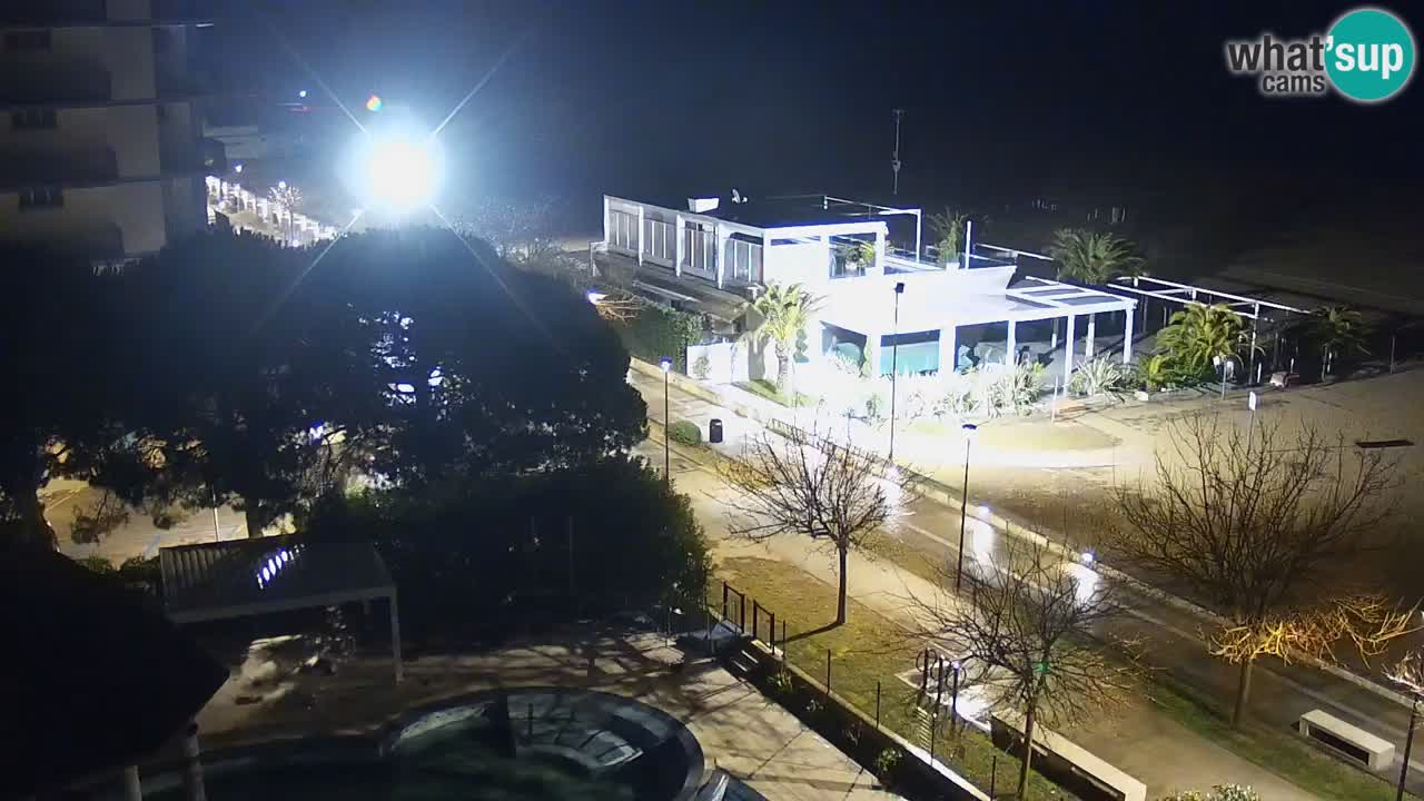 Spletna kamera Bibione plaža – pogled iz Ashanti ApartHotela
