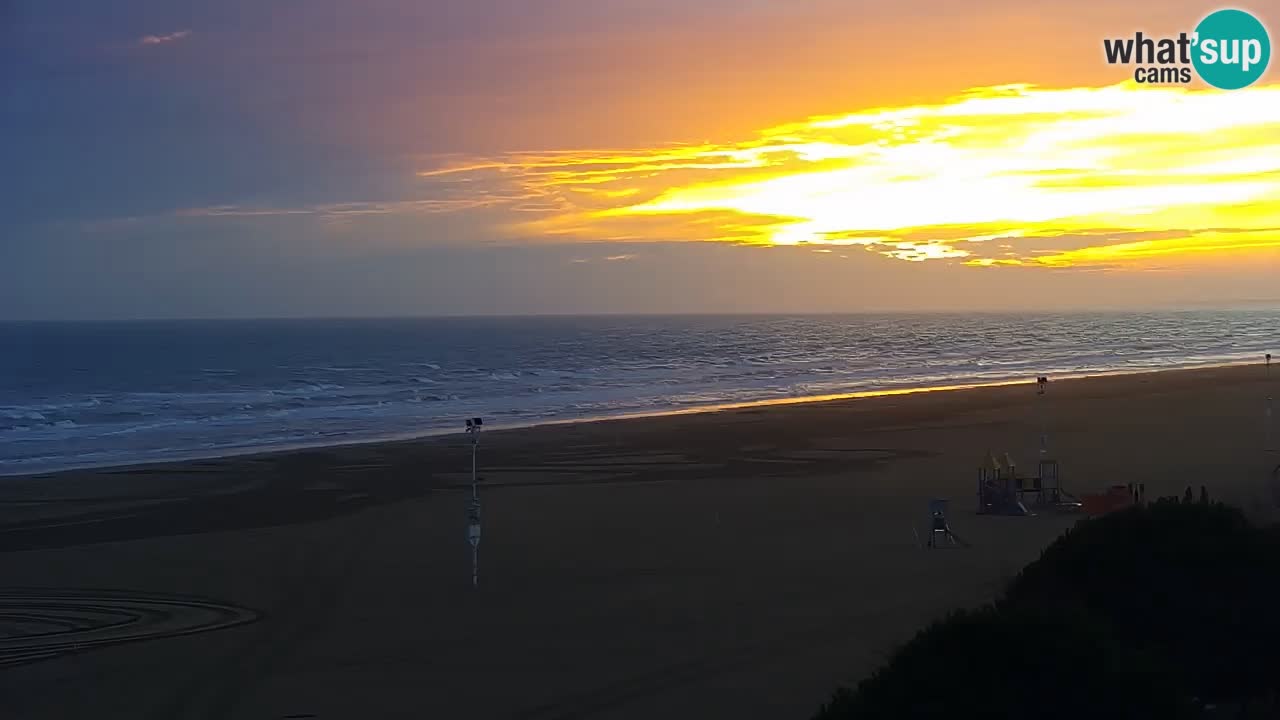 Webcam en direct plage de Bibione – vue depuis Ashanti ApartHotel